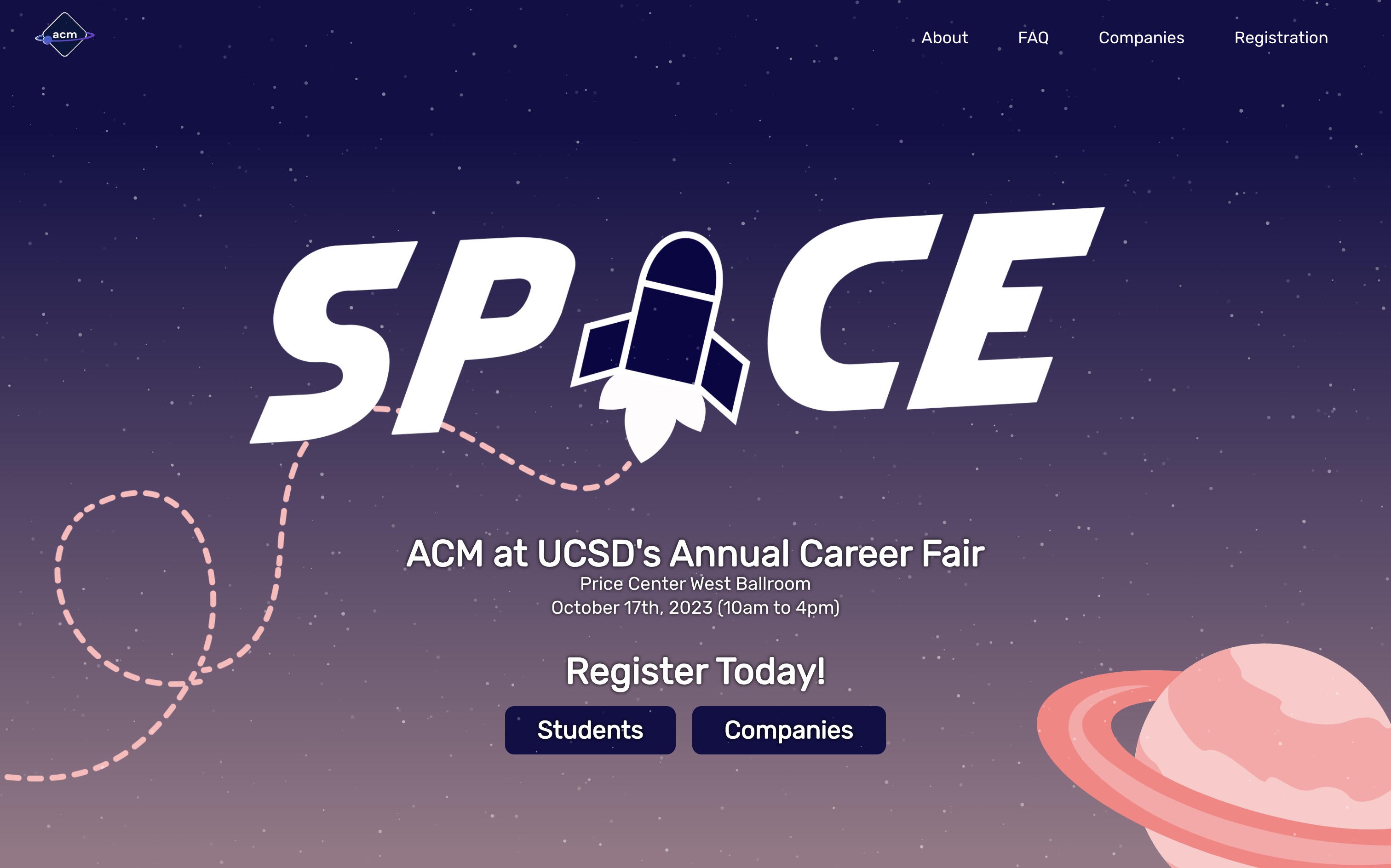 Space Event Website